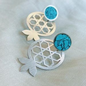 950 silver earrings / hand made